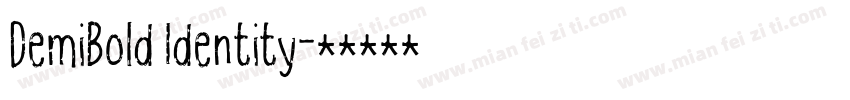 DemiBold Identity字体转换